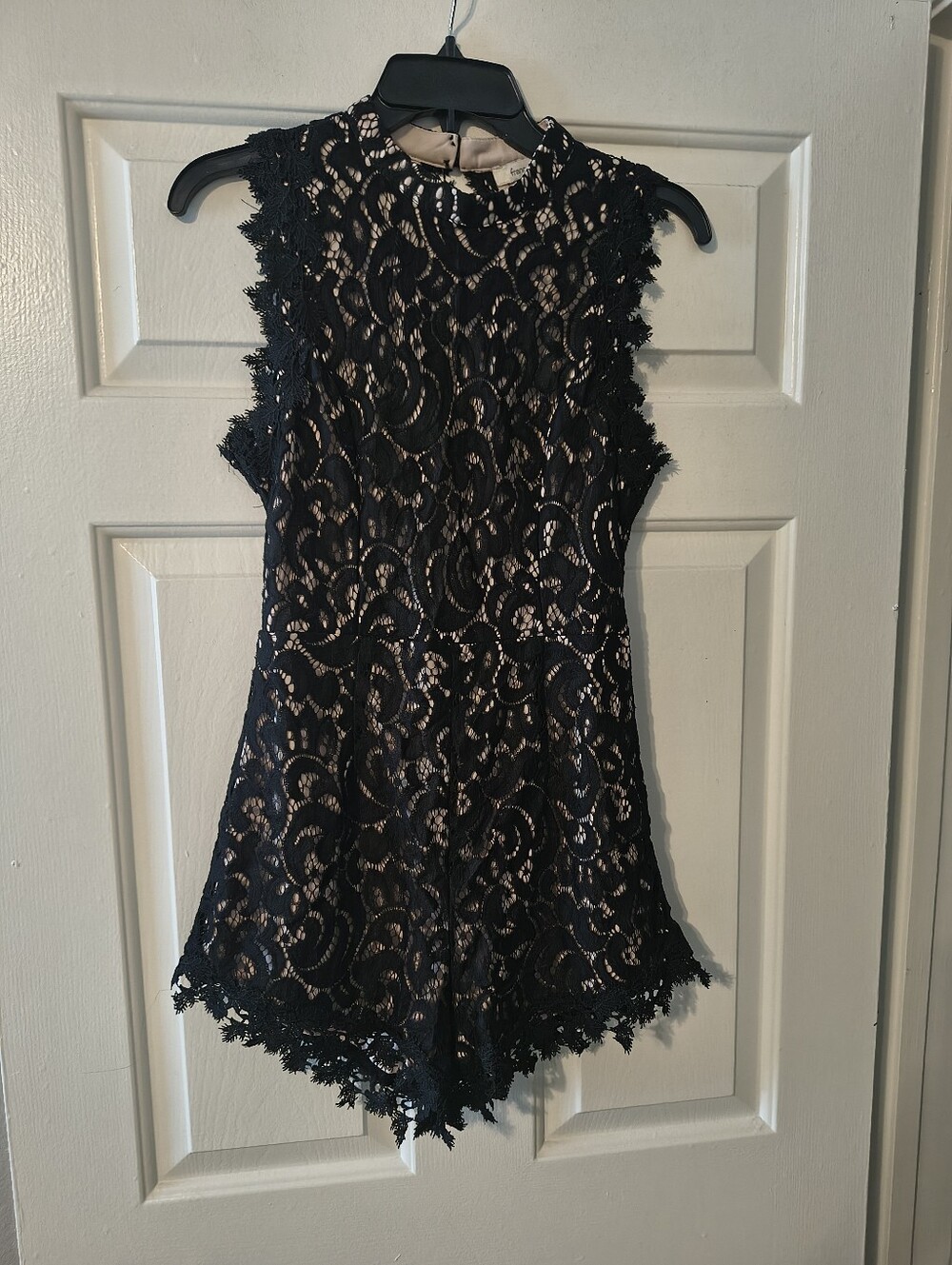 Francesca’s Black Lace Romper – Size M